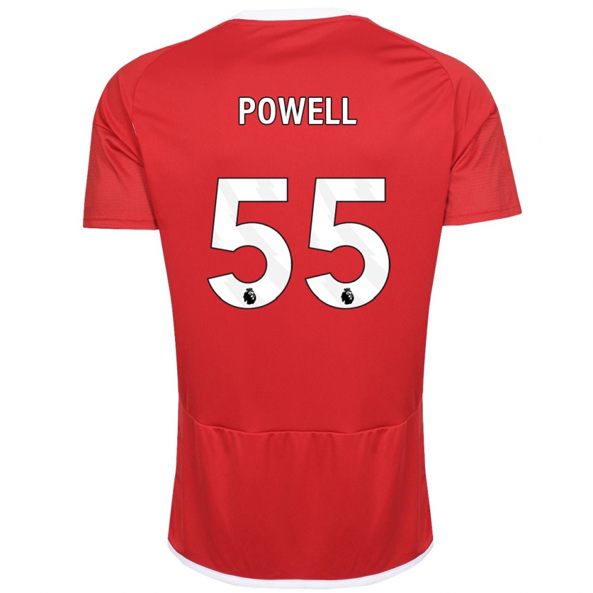 Niño Fútbol Camiseta Josh Powell #55 Rojo 1ª Equipación 2023/24 Perú