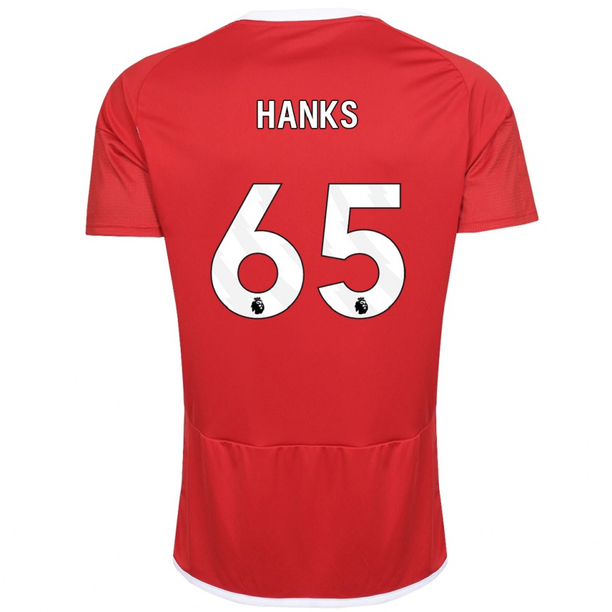 Niño Fútbol Camiseta Justin Hanks #65 Rojo 1ª Equipación 2023/24 Perú