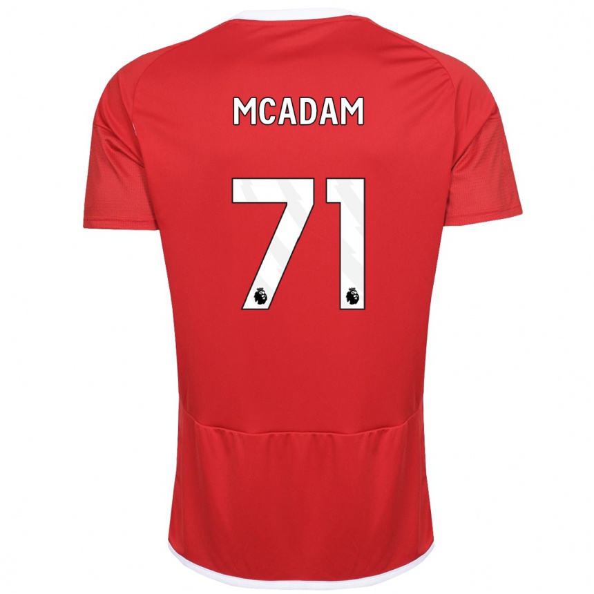 Niño Fútbol Camiseta Kyle Mcadam #71 Rojo 1ª Equipación 2023/24 Perú