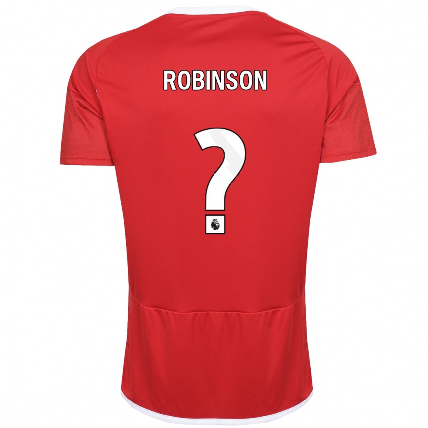 Niño Fútbol Camiseta Theo Robinson #0 Rojo 1ª Equipación 2023/24 Perú