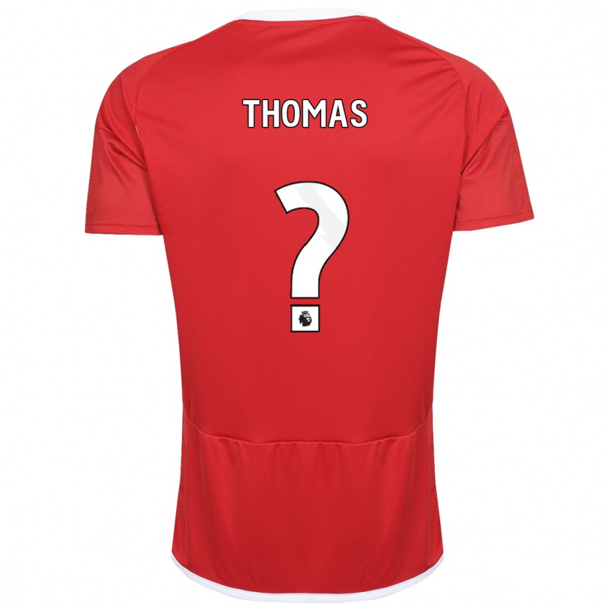 Niño Fútbol Camiseta Tyrese Thomas #0 Rojo 1ª Equipación 2023/24 Perú