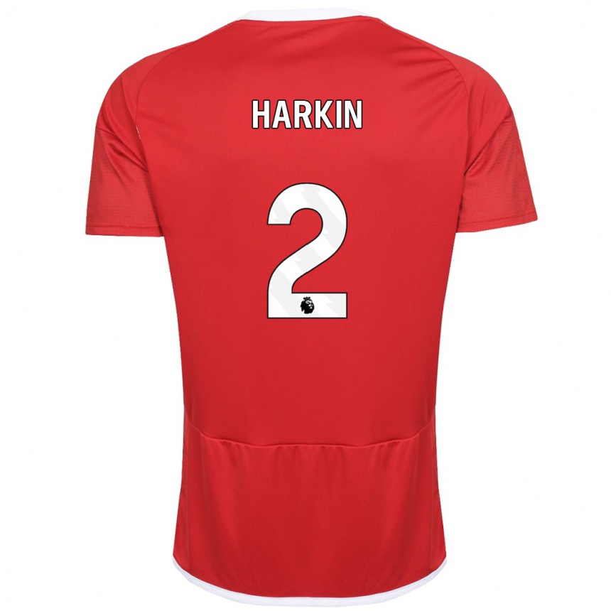 Niño Fútbol Camiseta Lyndsey Harkin #2 Rojo 1ª Equipación 2023/24 Perú