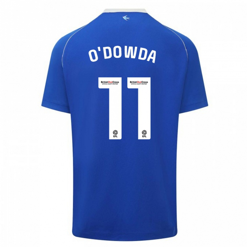 Niño Fútbol Camiseta Callum O'dowda #11 Azul 1ª Equipación 2023/24 Perú