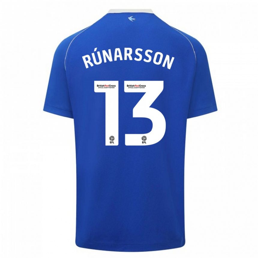 Niño Fútbol Camiseta Runar Alex Runarsson #13 Azul 1ª Equipación 2023/24 Perú