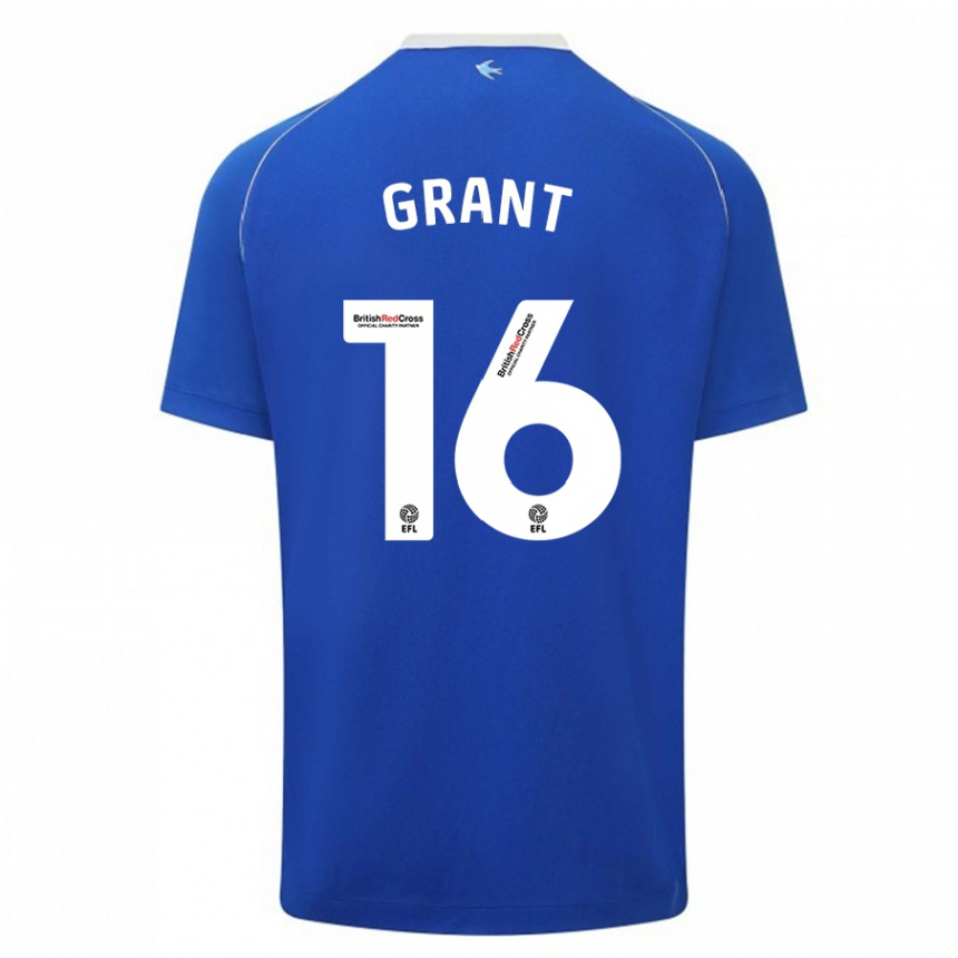 Niño Fútbol Camiseta Karlan Grant #16 Azul 1ª Equipación 2023/24 Perú