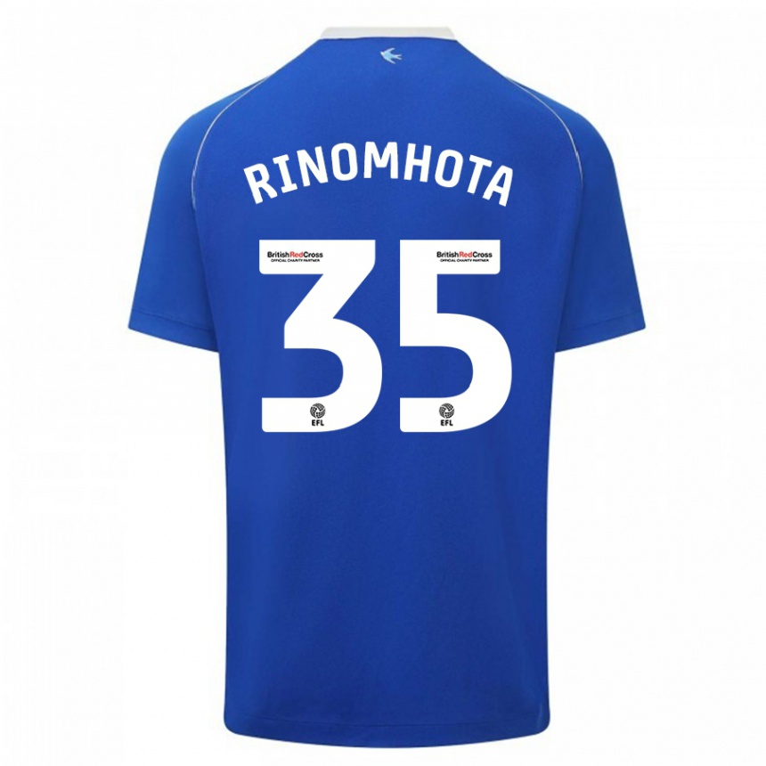 Niño Fútbol Camiseta Andy Rinomhota #35 Azul 1ª Equipación 2023/24 Perú