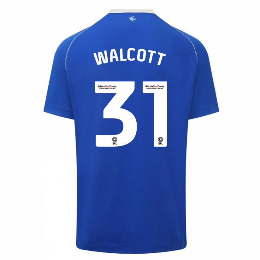 Niño Fútbol Camiseta Malachi Fagan Walcott #31 Azul 1ª Equipación 2023/24 Perú