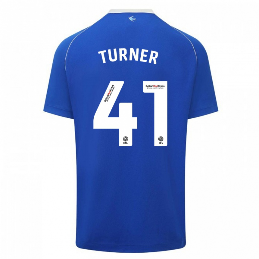 Niño Fútbol Camiseta Matthew Turner #41 Azul 1ª Equipación 2023/24 Perú