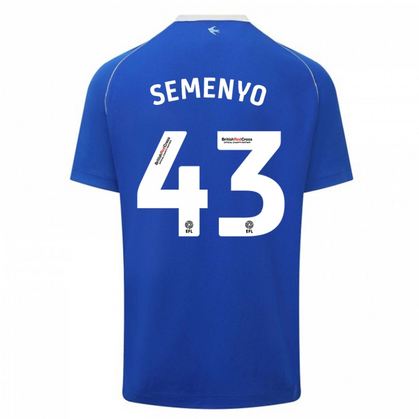 Niño Fútbol Camiseta Jai Semenyo #43 Azul 1ª Equipación 2023/24 Perú