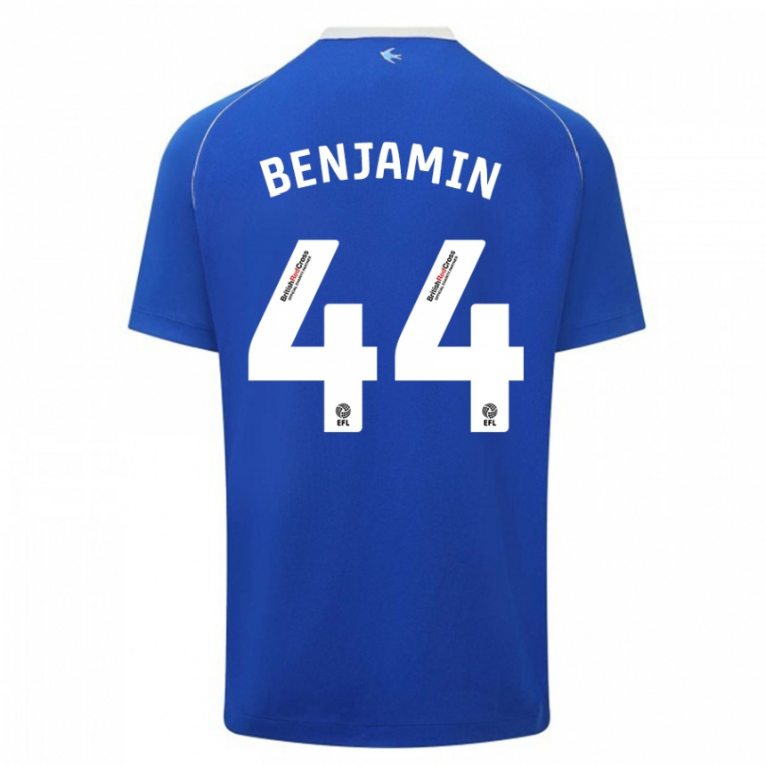 Niño Fútbol Camiseta Xavier Benjamin #44 Azul 1ª Equipación 2023/24 Perú