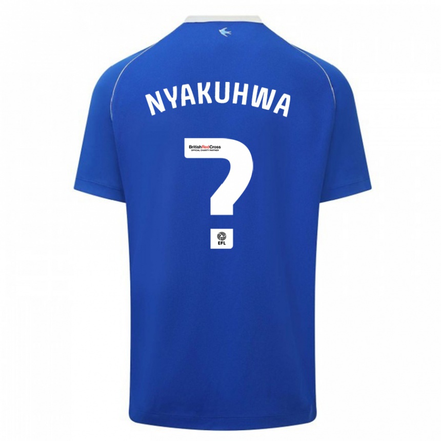 Niño Fútbol Camiseta Tanatswa Nyakuhwa #0 Azul 1ª Equipación 2023/24 Perú