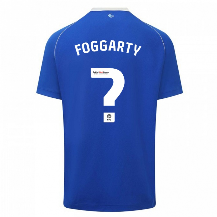 Niño Fútbol Camiseta Corey Foggarty #0 Azul 1ª Equipación 2023/24 Perú