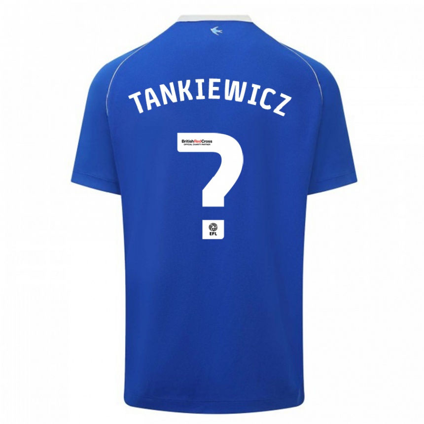 Niño Fútbol Camiseta Rob Tankiewicz #0 Azul 1ª Equipación 2023/24 Perú