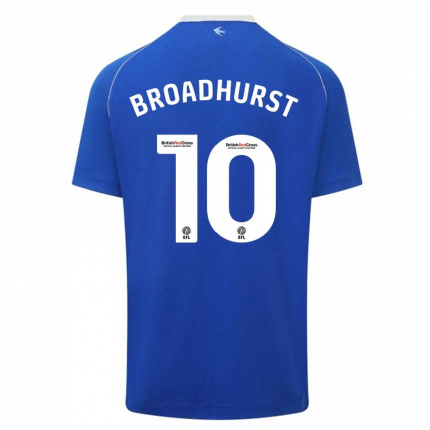 Niño Fútbol Camiseta Danielle Broadhurst #10 Azul 1ª Equipación 2023/24 Perú