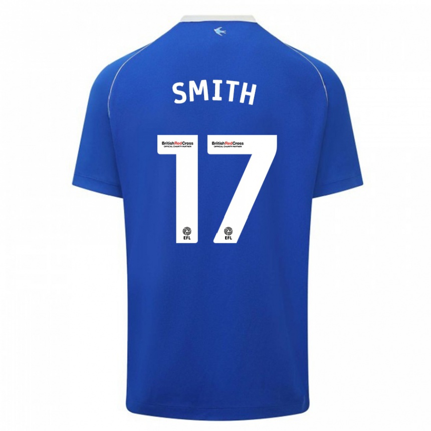 Niño Fútbol Camiseta Hollie Smith #17 Azul 1ª Equipación 2023/24 Perú