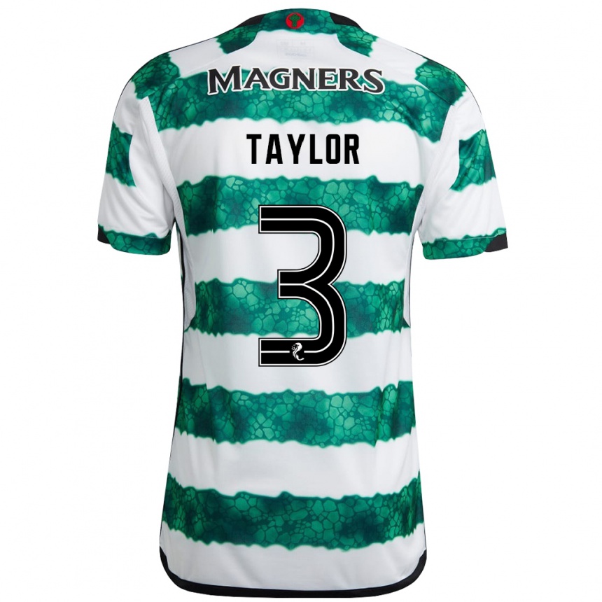 Niño Fútbol Camiseta Greg Taylor #3 Verde 1ª Equipación 2023/24 Perú