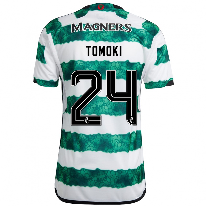 Niño Fútbol Camiseta Tomoki Iwata #24 Verde 1ª Equipación 2023/24 Perú