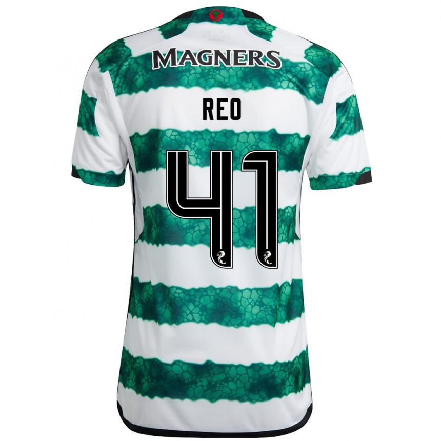 Niño Fútbol Camiseta Reo Hatate #41 Verde 1ª Equipación 2023/24 Perú