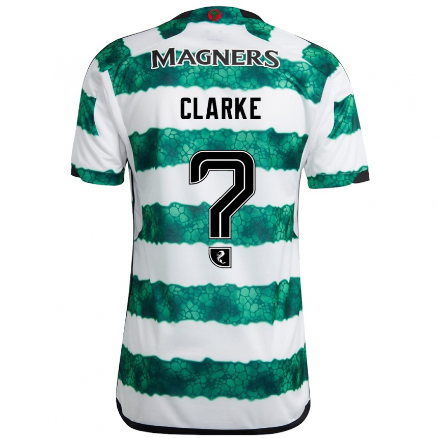 Niño Fútbol Camiseta Josh Clarke #0 Verde 1ª Equipación 2023/24 Perú