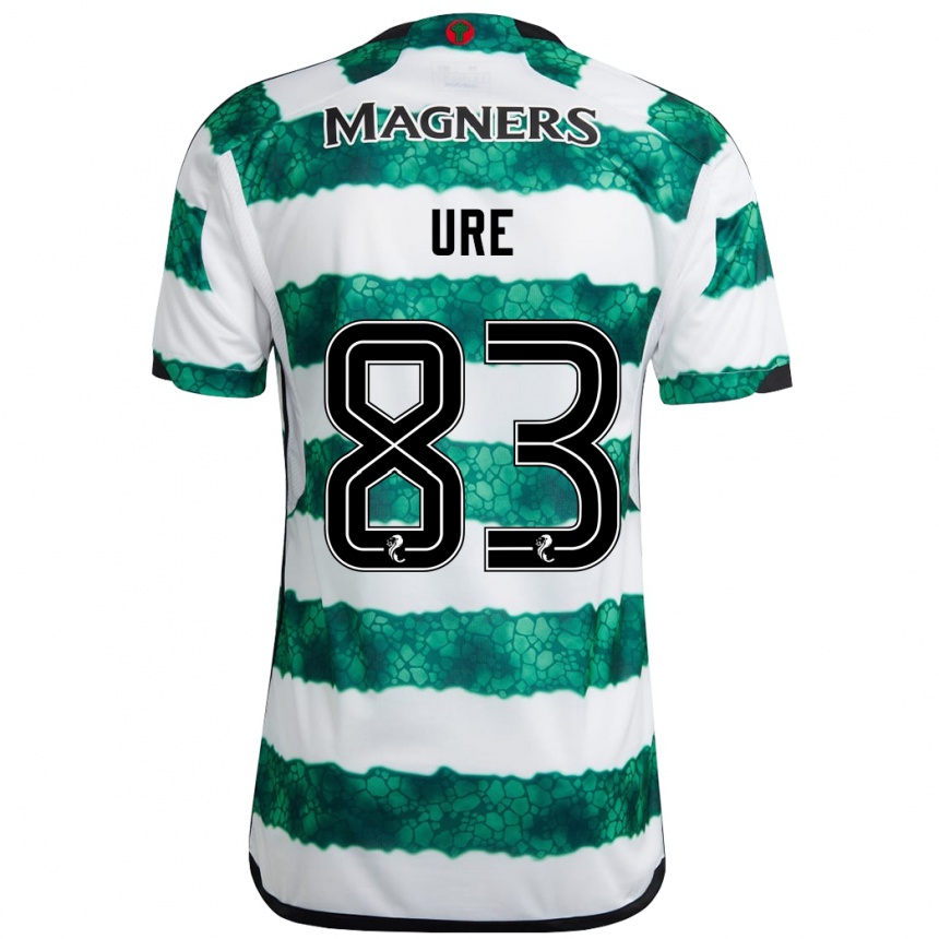 Niño Fútbol Camiseta Kyle Ure #83 Verde 1ª Equipación 2023/24 Perú