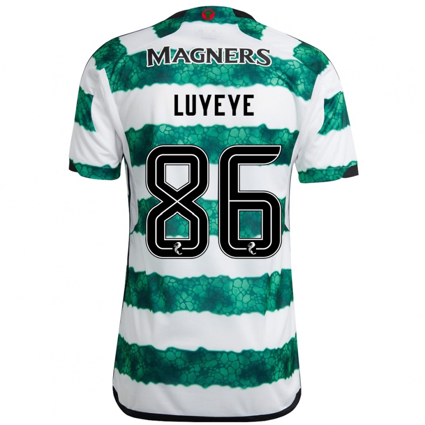 Niño Fútbol Camiseta Benny-Jackson Luyeye #86 Verde 1ª Equipación 2023/24 Perú