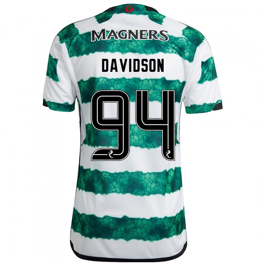 Niño Fútbol Camiseta Bruno Davidson #94 Verde 1ª Equipación 2023/24 Perú