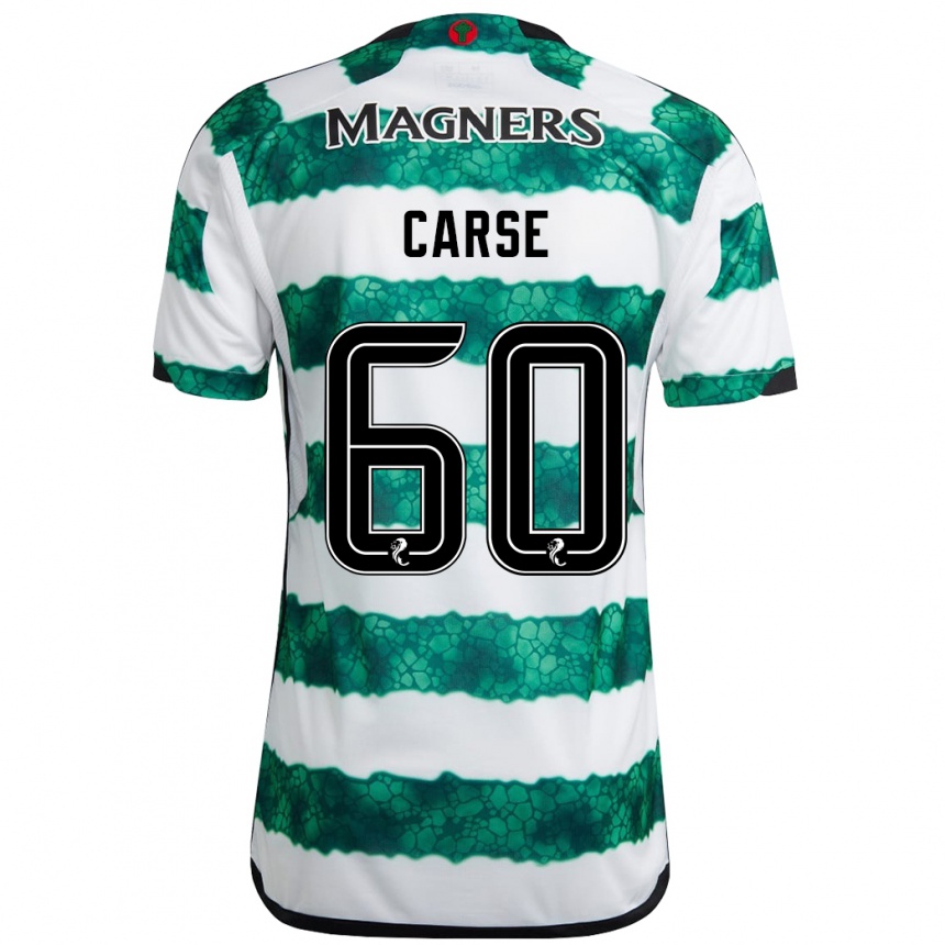 Niño Fútbol Camiseta Mackenzie Carse #60 Verde 1ª Equipación 2023/24 Perú