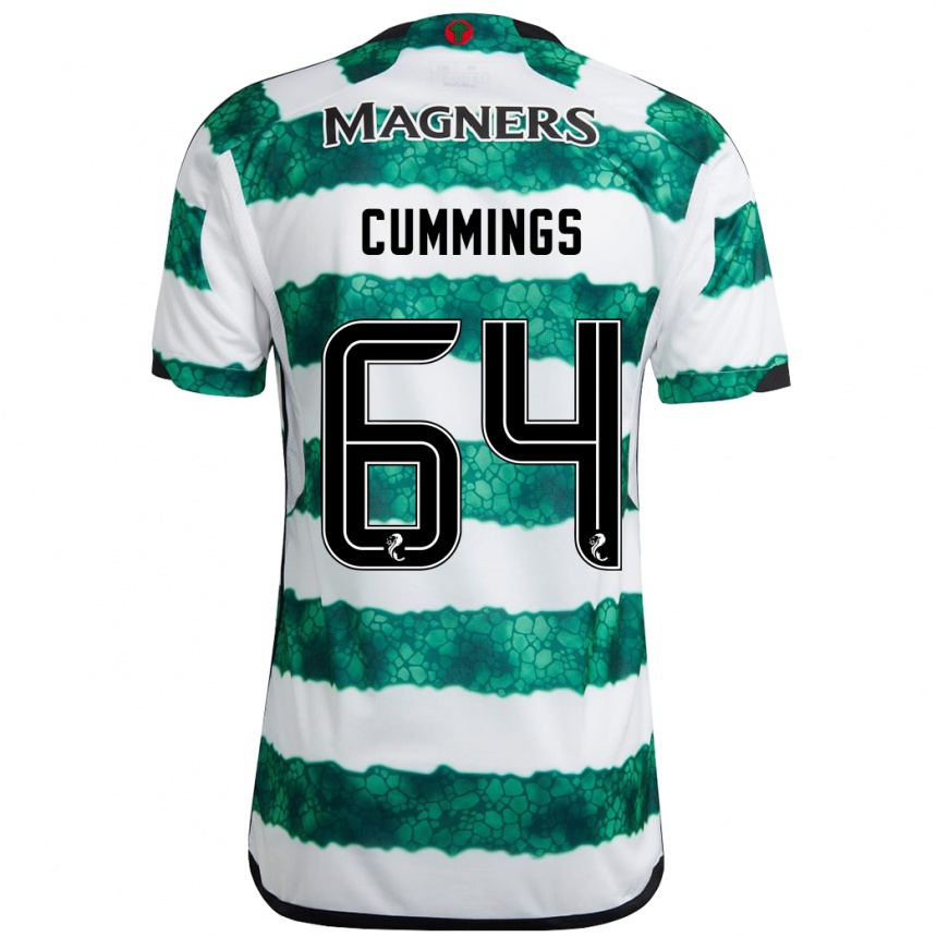 Niño Fútbol Camiseta Daniel Cummings #64 Verde 1ª Equipación 2023/24 Perú