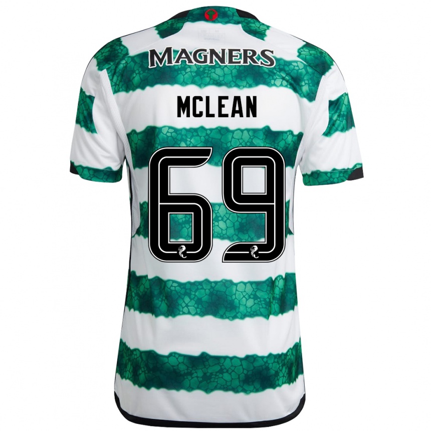 Niño Fútbol Camiseta Kai Mclean #69 Verde 1ª Equipación 2023/24 Perú