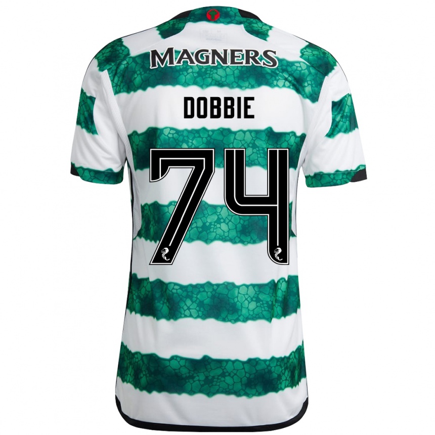 Niño Fútbol Camiseta Lewis Dobbie #74 Verde 1ª Equipación 2023/24 Perú