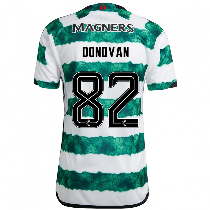 Niño Fútbol Camiseta Colby Donovan #82 Verde 1ª Equipación 2023/24 Perú