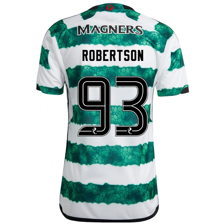 Niño Fútbol Camiseta Mitchell Robertson #93 Verde 1ª Equipación 2023/24 Perú