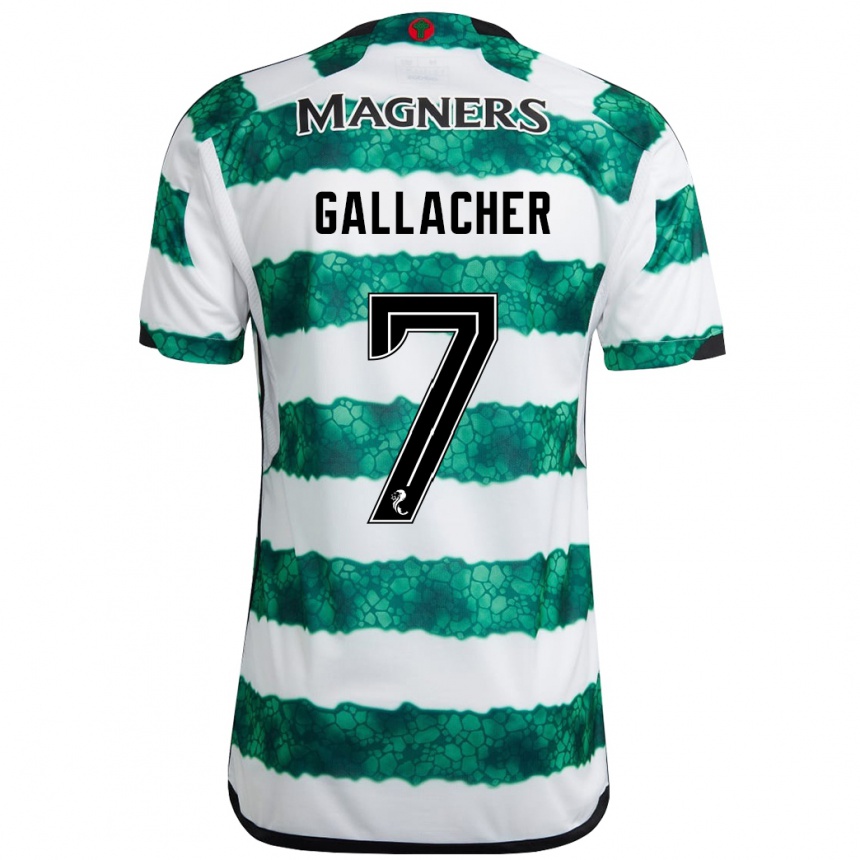 Niño Fútbol Camiseta Amy Gallacher #7 Verde 1ª Equipación 2023/24 Perú