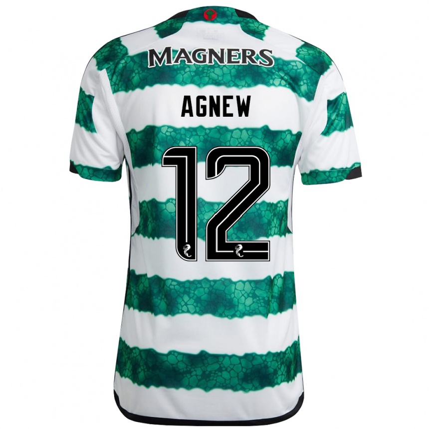 Niño Fútbol Camiseta Murphy Agnew #12 Verde 1ª Equipación 2023/24 Perú