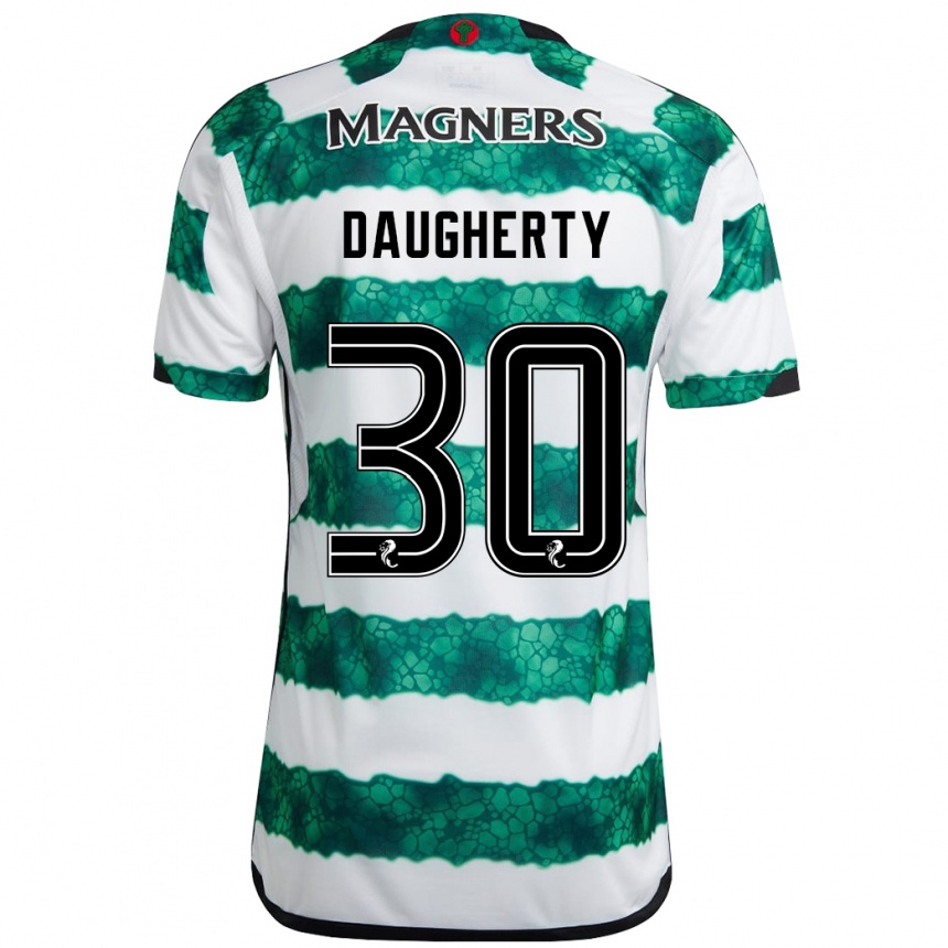 Niño Fútbol Camiseta Kelsey Daugherty #30 Verde 1ª Equipación 2023/24 Perú