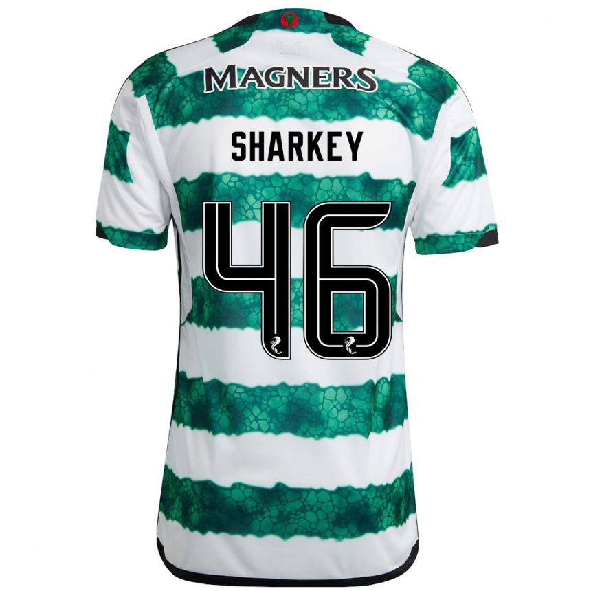 Niño Fútbol Camiseta Amy Sharkey #46 Verde 1ª Equipación 2023/24 Perú