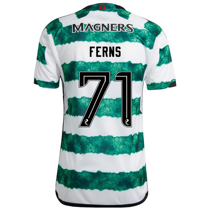 Niño Fútbol Camiseta Abbie Ferns #71 Verde 1ª Equipación 2023/24 Perú