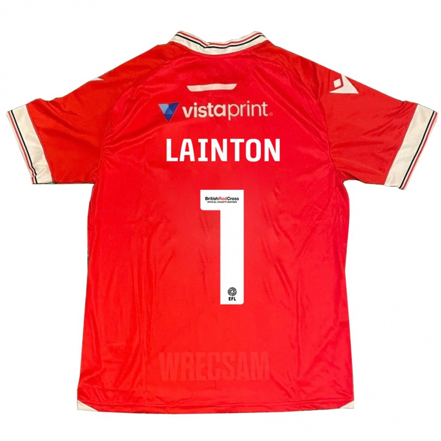 Niño Fútbol Camiseta Rob Lainton #1 Rojo 1ª Equipación 2023/24 Perú