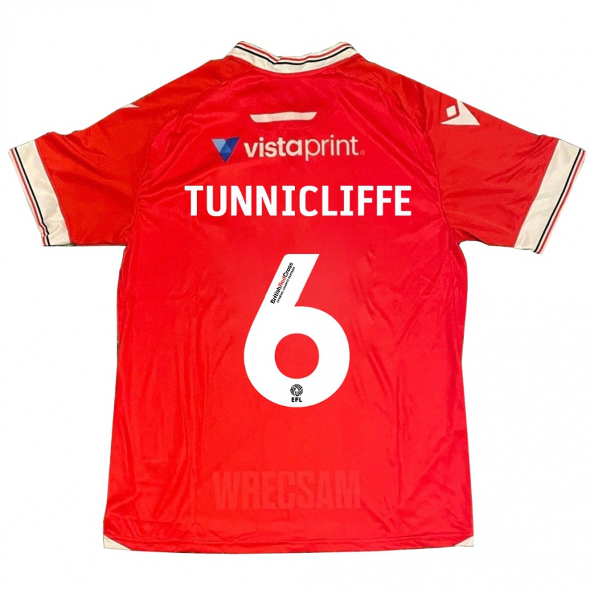 Niño Fútbol Camiseta Jordan Tunnicliffe #6 Rojo 1ª Equipación 2023/24 Perú