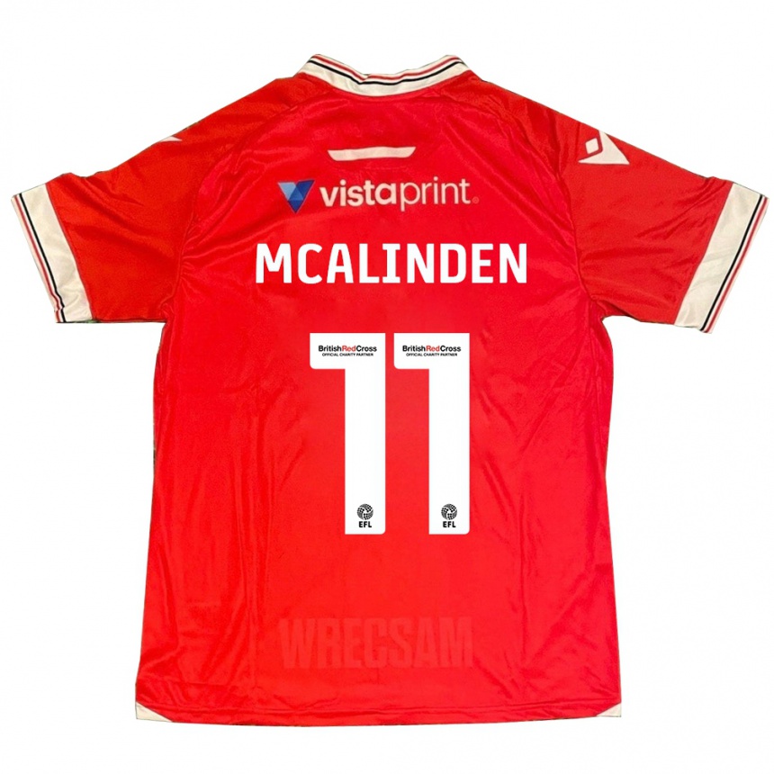 Niño Fútbol Camiseta Liam Mcalinden #11 Rojo 1ª Equipación 2023/24 Perú