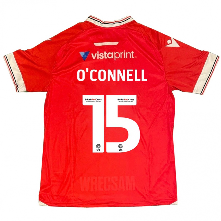 Niño Fútbol Camiseta Eoghan O'connell #15 Rojo 1ª Equipación 2023/24 Perú