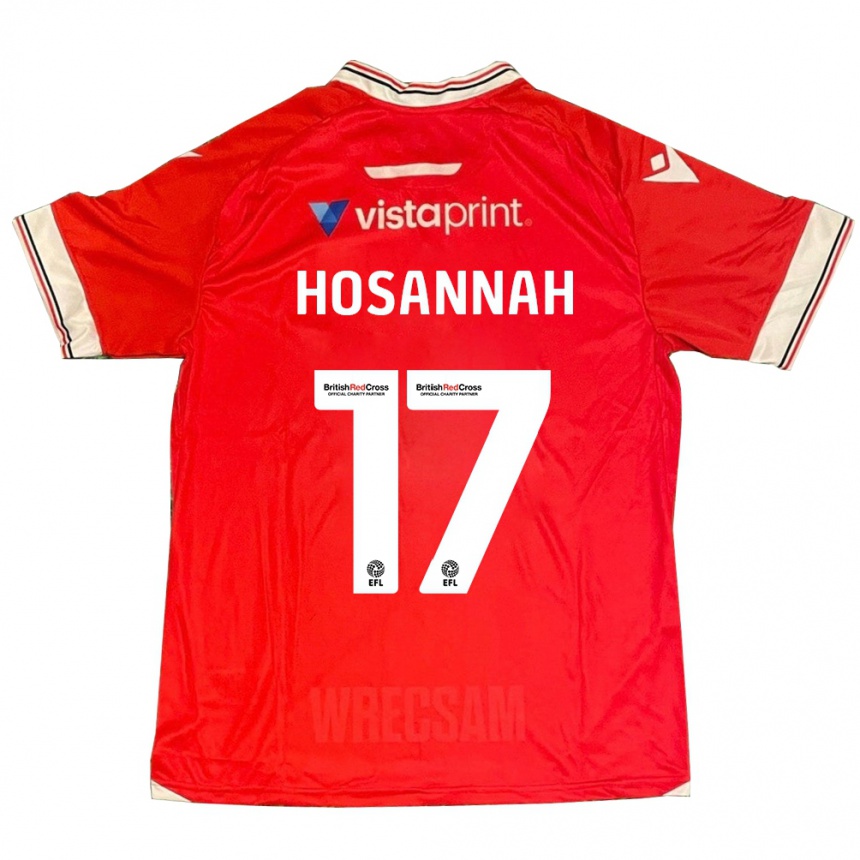 Niño Fútbol Camiseta Bryce Hosannah #17 Rojo 1ª Equipación 2023/24 Perú