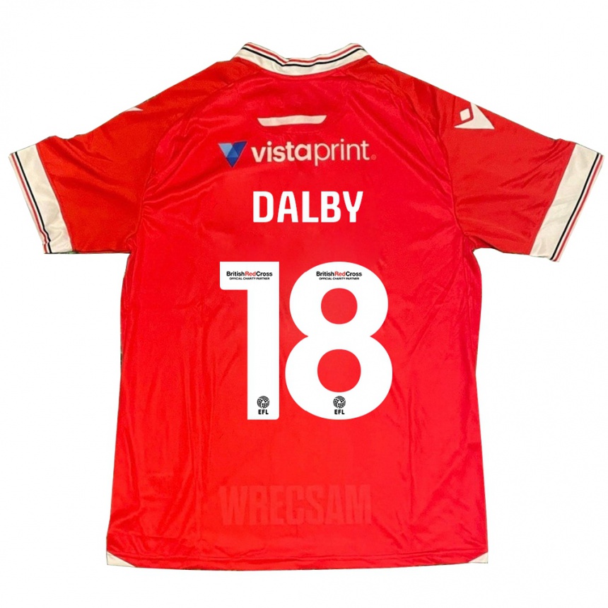 Niño Fútbol Camiseta Sam Dalby #18 Rojo 1ª Equipación 2023/24 Perú