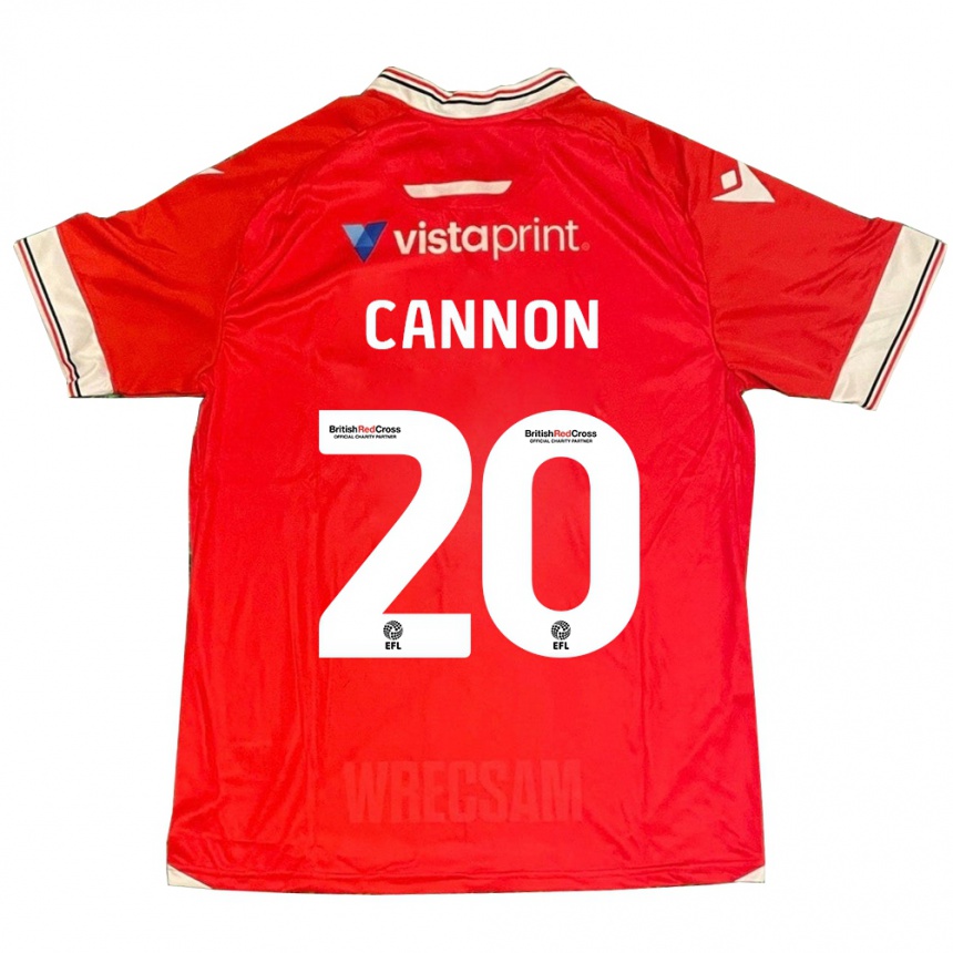 Niño Fútbol Camiseta Andy Cannon #20 Rojo 1ª Equipación 2023/24 Perú