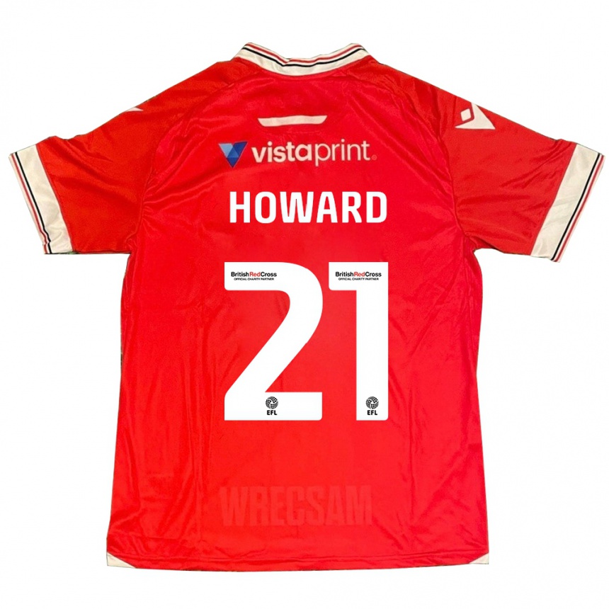 Niño Fútbol Camiseta Mark Howard #21 Rojo 1ª Equipación 2023/24 Perú