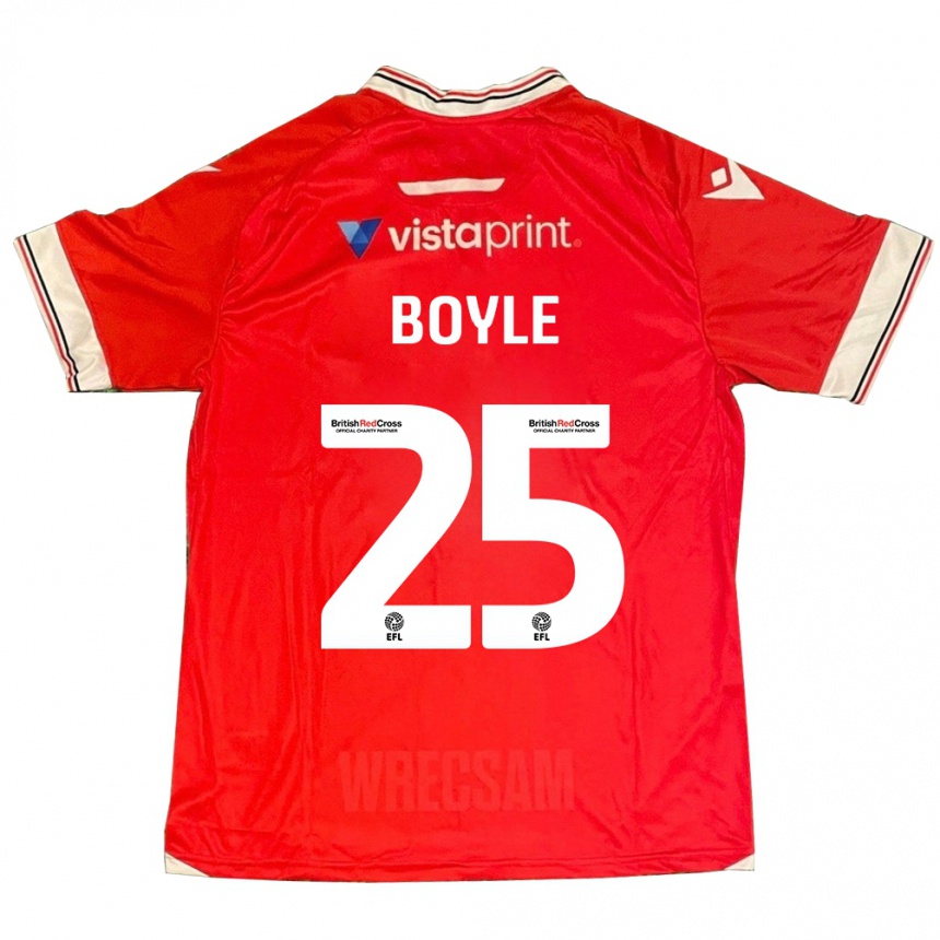 Niño Fútbol Camiseta Will Boyle #25 Rojo 1ª Equipación 2023/24 Perú