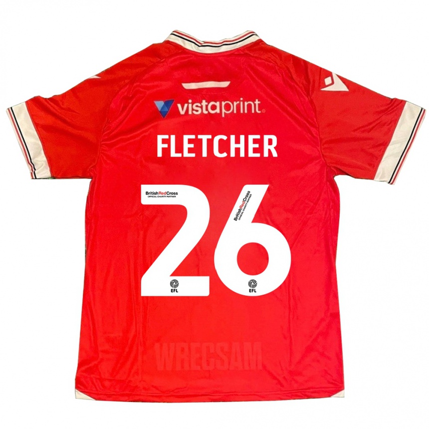 Niño Fútbol Camiseta Steven Fletcher #26 Rojo 1ª Equipación 2023/24 Perú