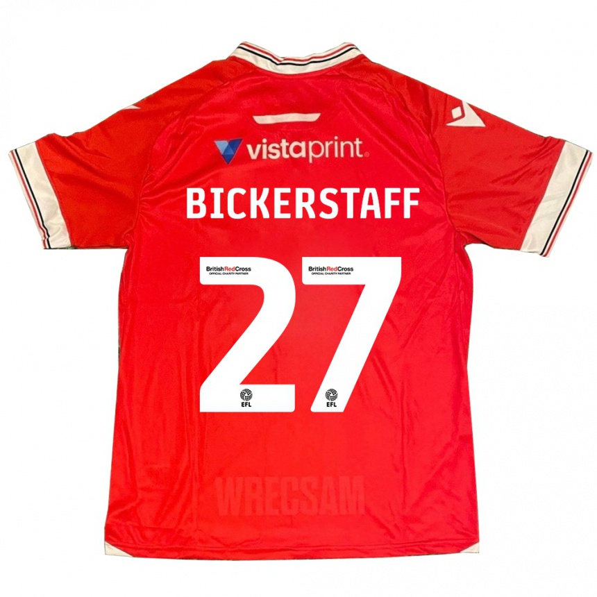 Niño Fútbol Camiseta Jake Bickerstaff #27 Rojo 1ª Equipación 2023/24 Perú