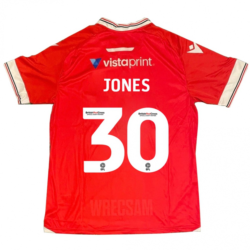 Niño Fútbol Camiseta James Jones #30 Rojo 1ª Equipación 2023/24 Perú