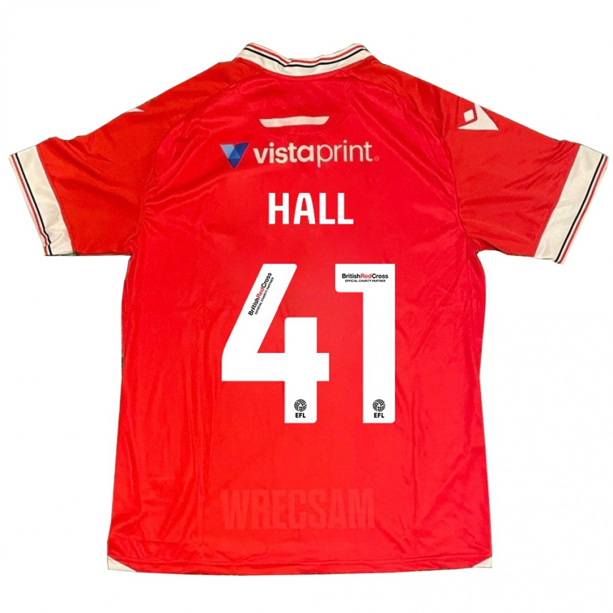 Niño Fútbol Camiseta Liam Hall #41 Rojo 1ª Equipación 2023/24 Perú